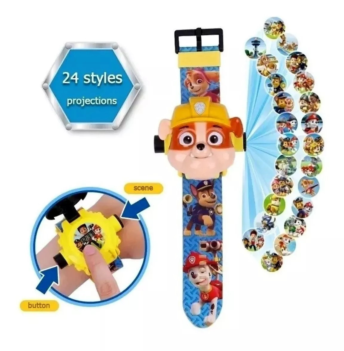 Vista 2 de RELOJ PROYECTOR 3D NIÑOS 24 DIAPOSITIVAS